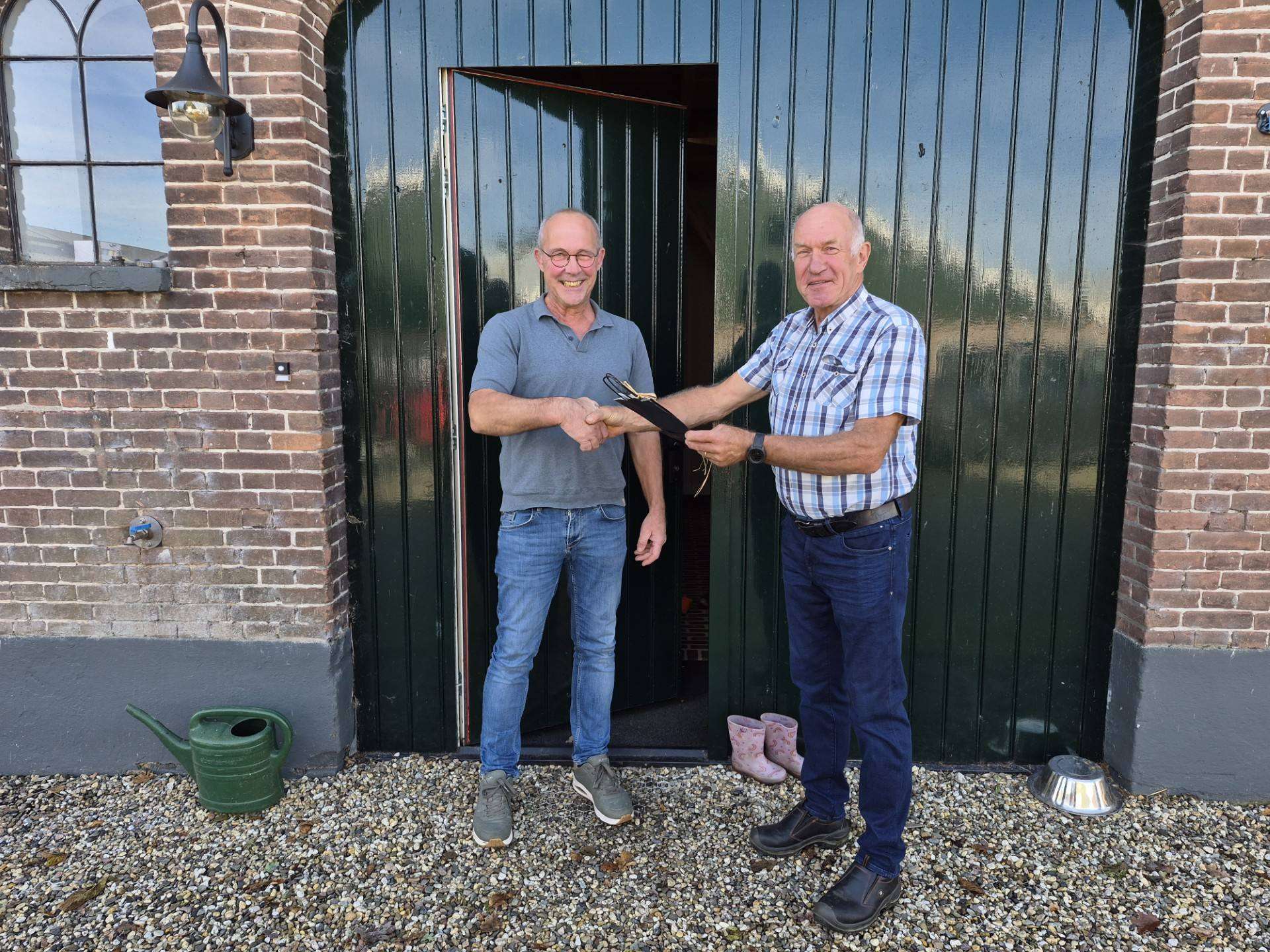 Melkveehouder Peter schat gewicht Ossenmarkt-koeien exact goed
